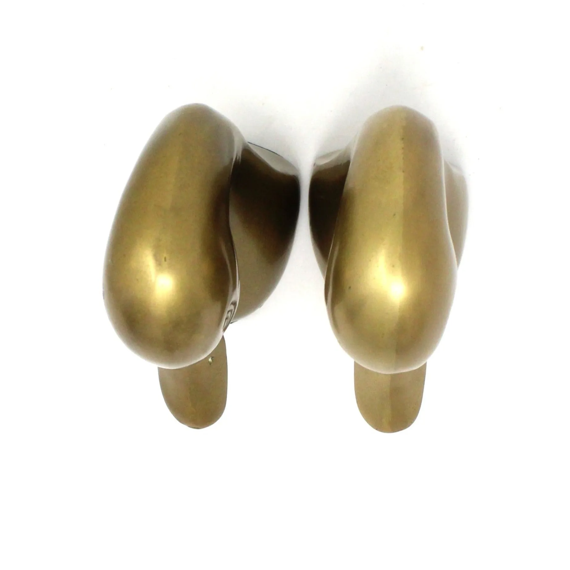 Bookends, Brass Duck Heads, Set of Two, Vintage