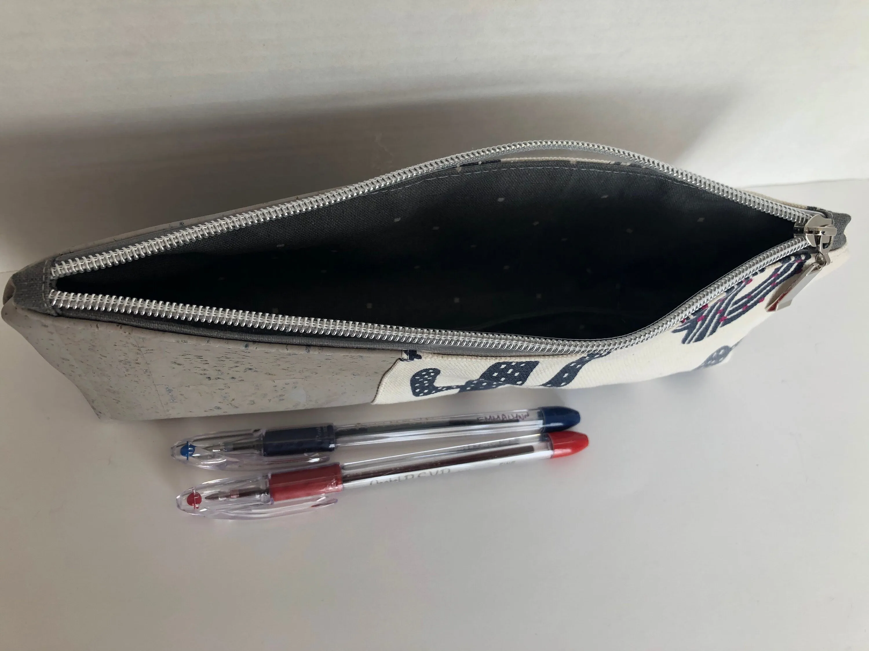 Cactus Canvas and Cork Pencil Pouch