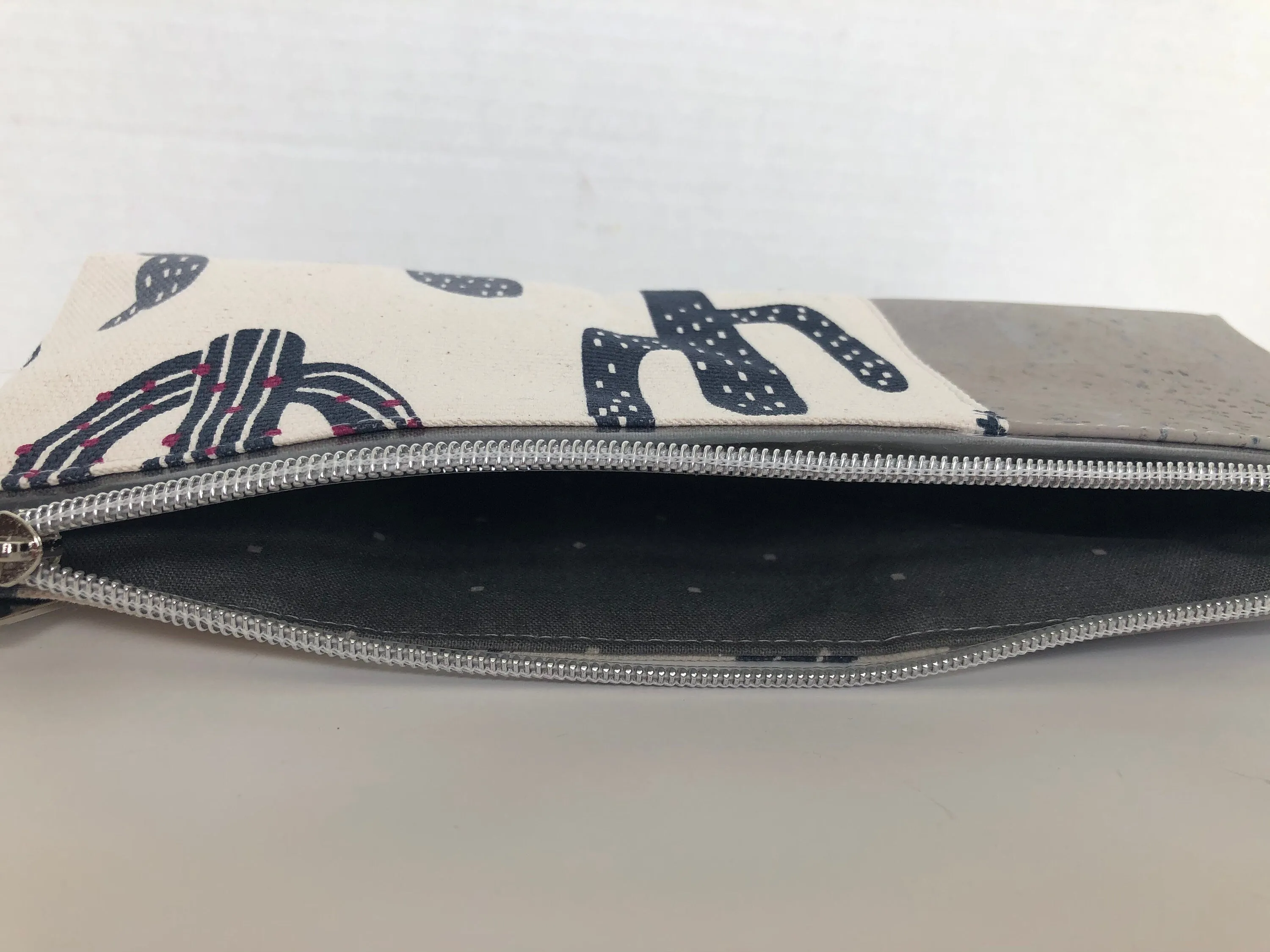 Cactus Canvas and Cork Pencil Pouch