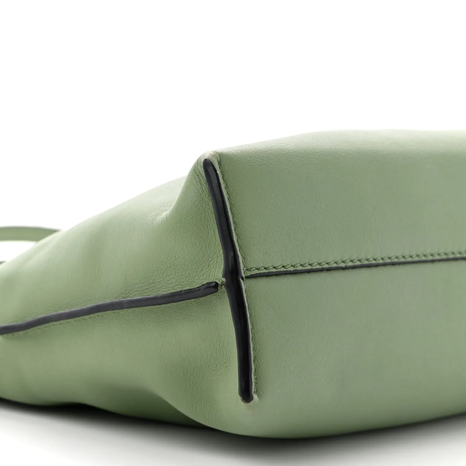 Calfskin Mini Flamenco Knot Bag Avocado