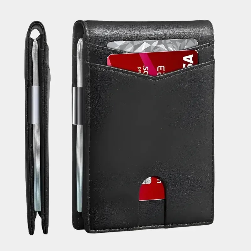 Carbon Fiber Anti RFID Minimalist Wallet - Cross & Crown