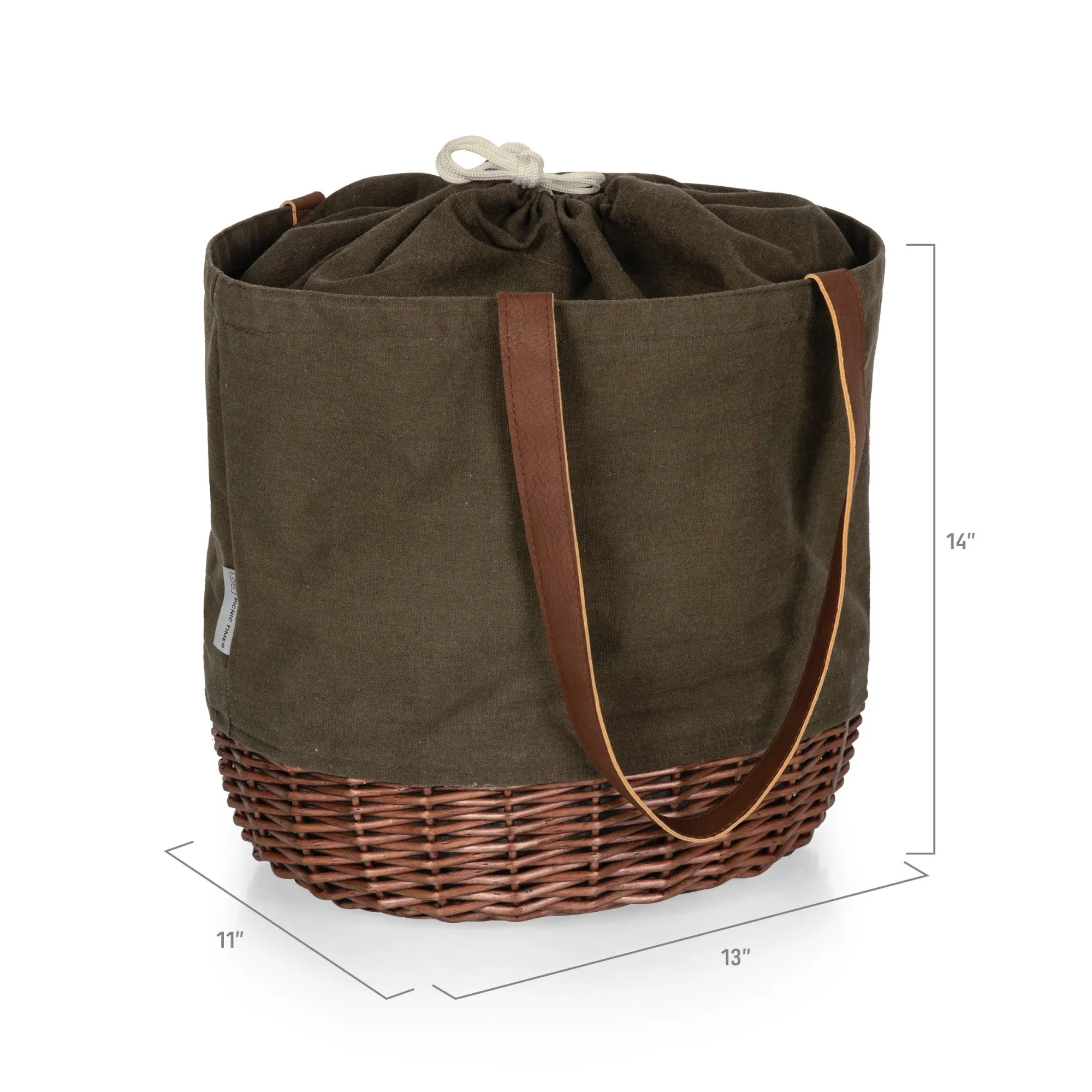Chicago Blackhawks - Coronado Canvas and Willow Basket Tote