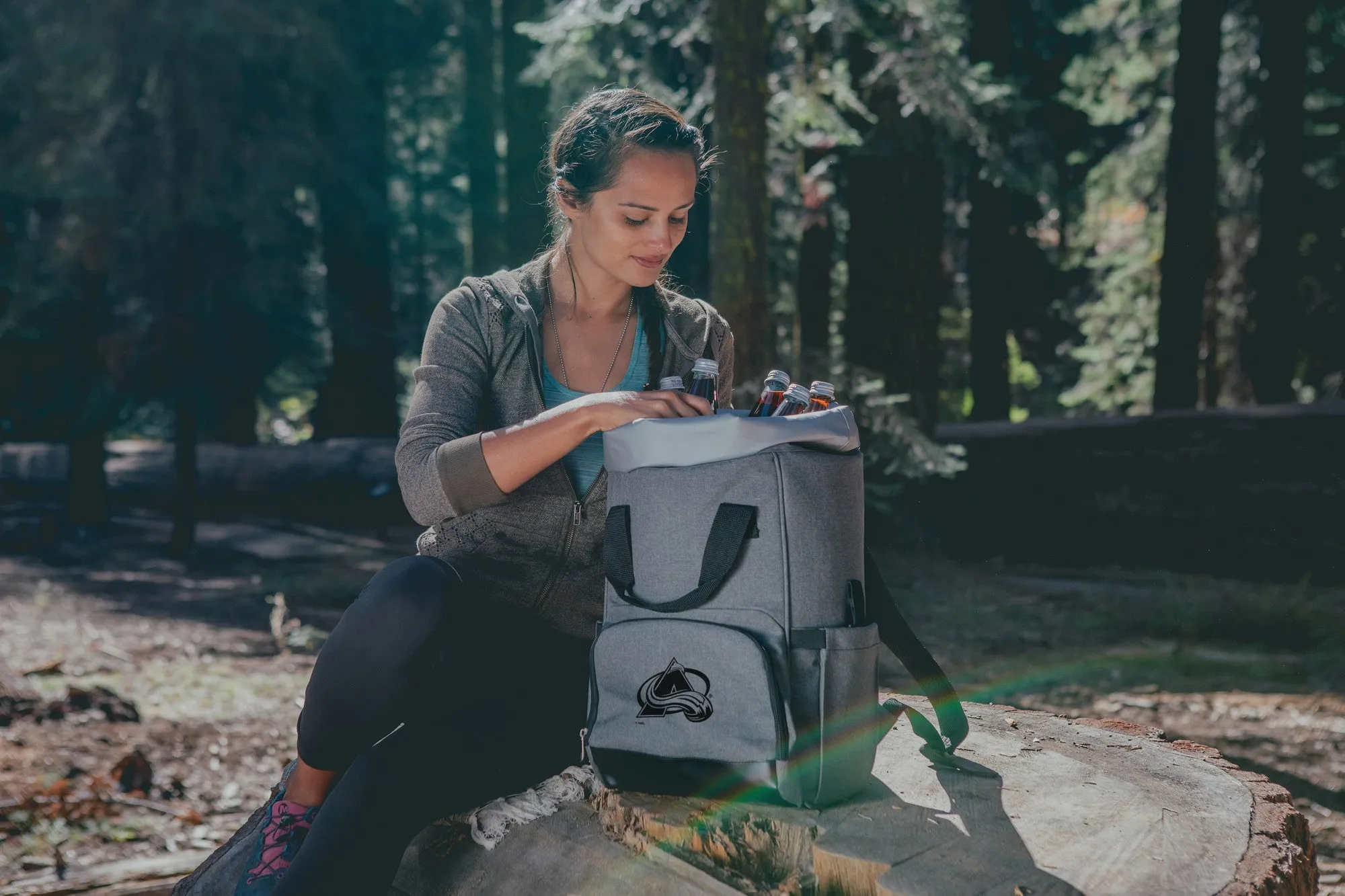 Colorado Avalanche - On The Go Roll-Top Backpack Cooler