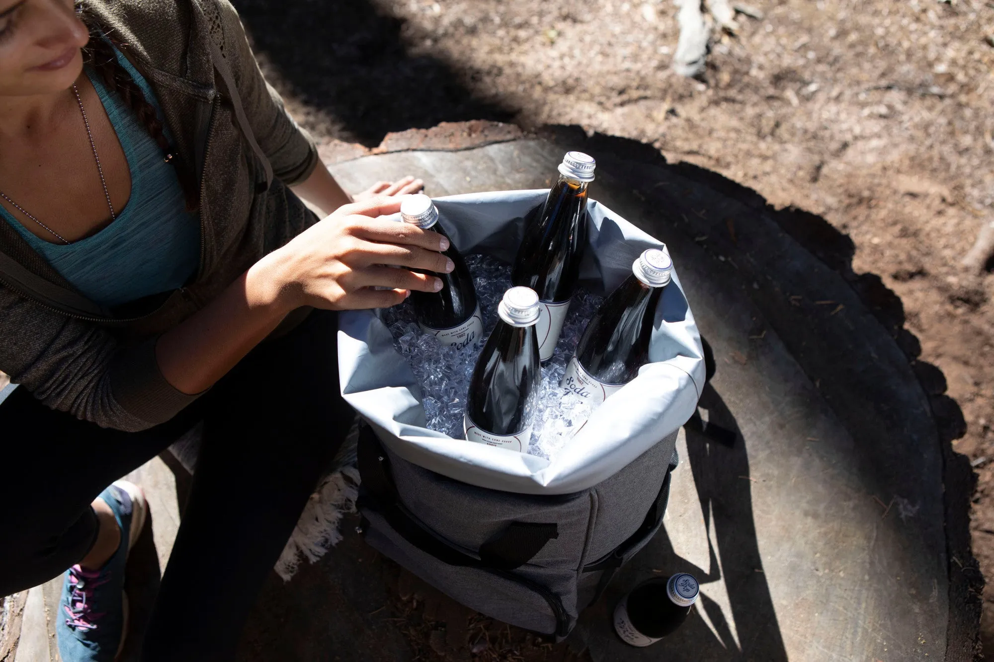 Colorado Avalanche - On The Go Roll-Top Backpack Cooler