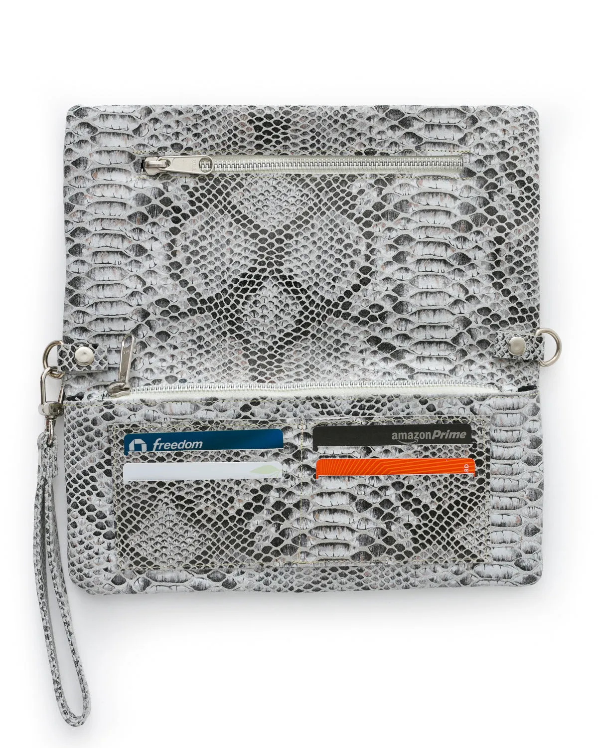 Crystal Cross-Body: Ebony Snake