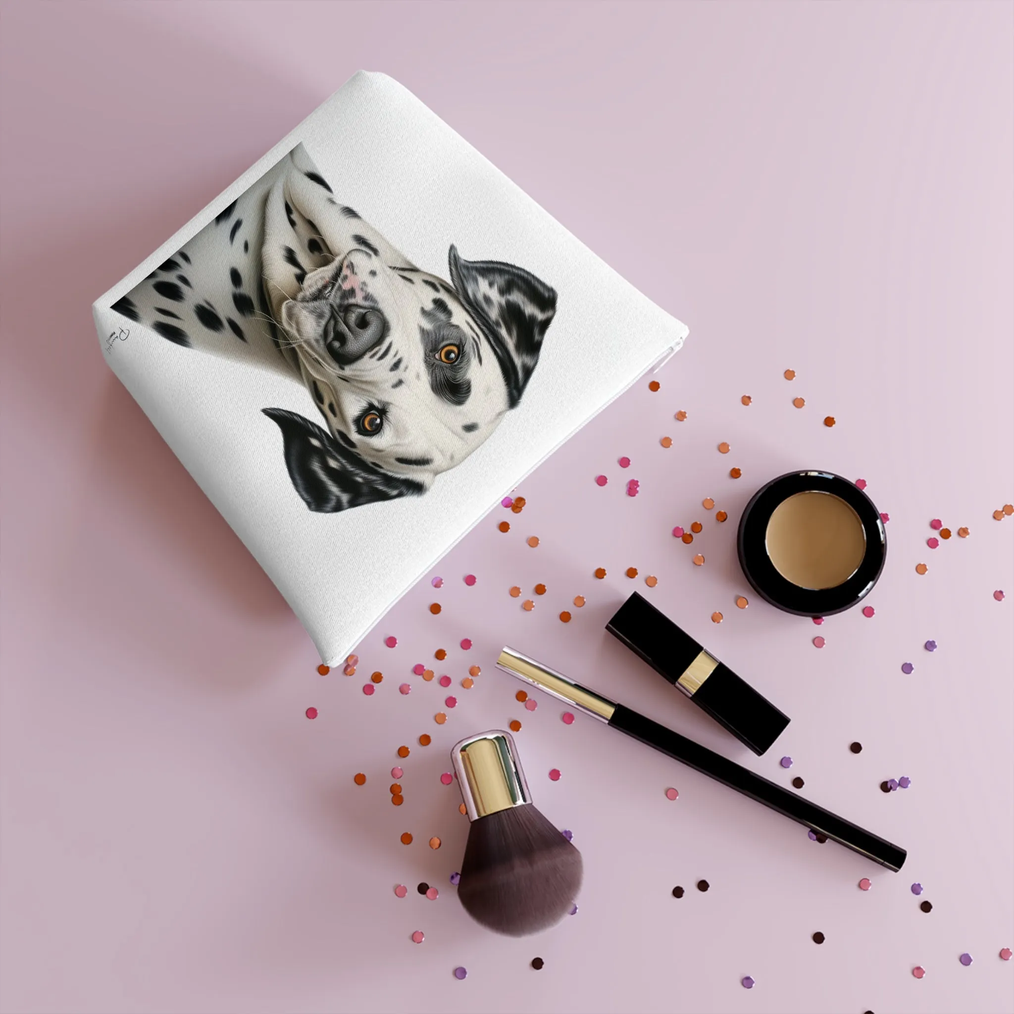 Dalmation Cotton Cosmetic Bag