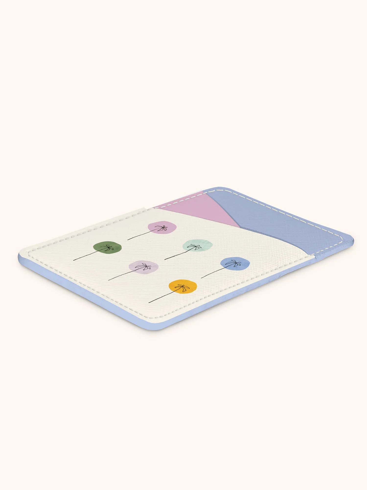 Dotted Palms Stick-On Cell Phone Wallet