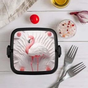 Flamingo Design Double-layer Lunch Box