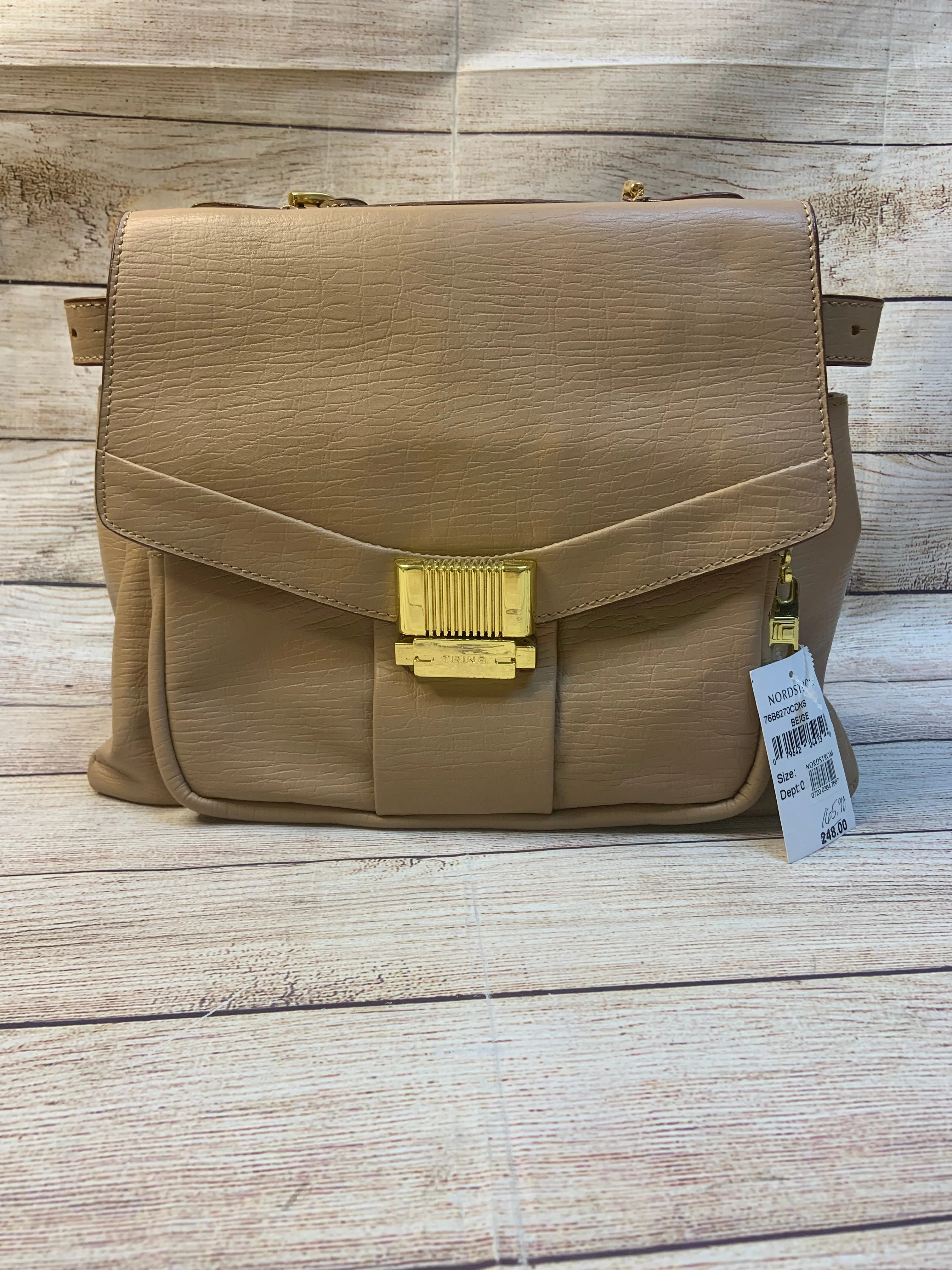 Handbag Leather By Trina Turk  Size: Large