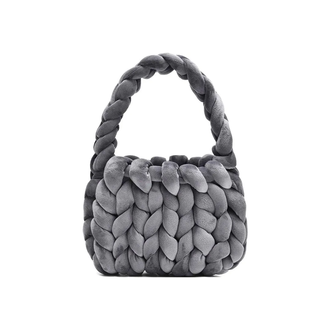 Handmayk Velvet Chunky Handbag