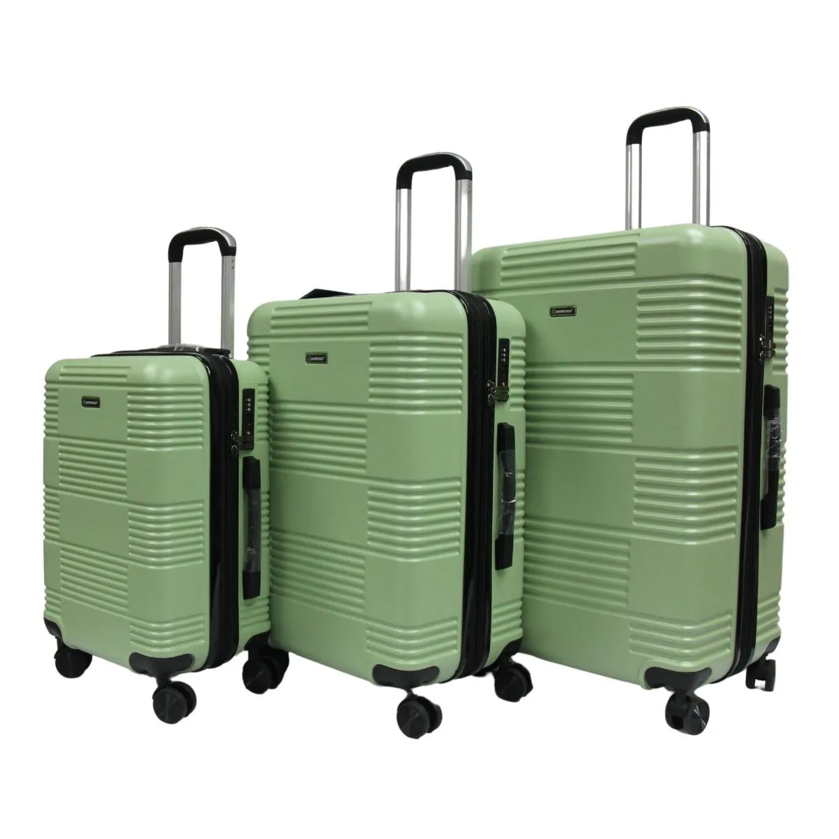 Interlace ABS PC Antitheft Zipper Expandable Luggage with TSA Lock Spinner Wheels