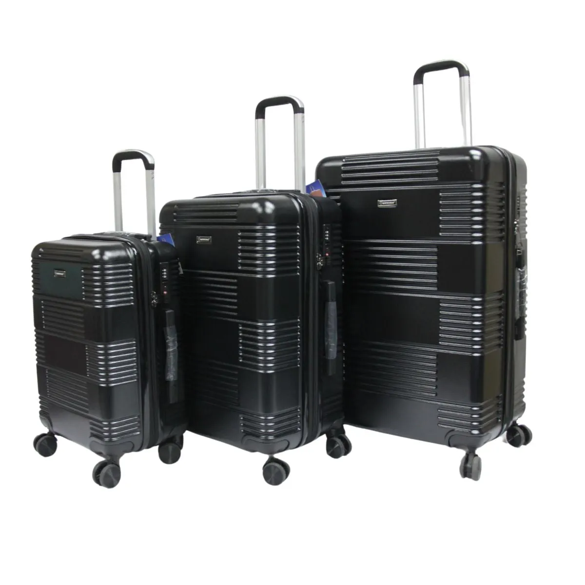 Interlace ABS PC Antitheft Zipper Expandable Luggage with TSA Lock Spinner Wheels