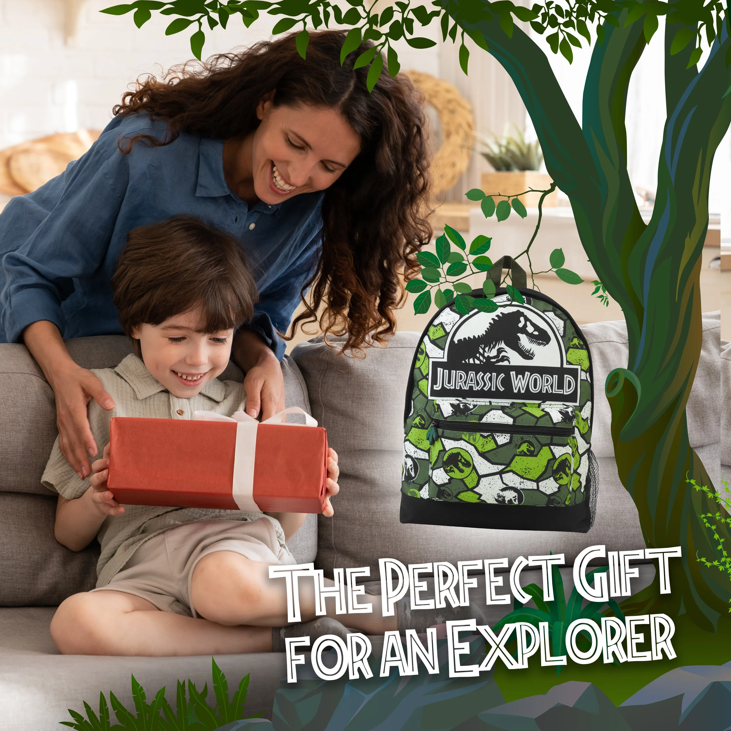 Jurassic World Boys Backpack Dinosaur Backpack Kids School Bag