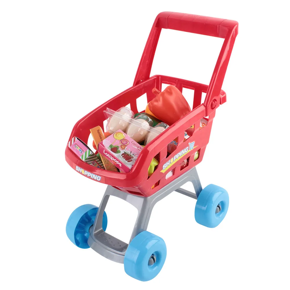 Kids Pretend Play 24 Piece Children Super Market Toy Set Light Sound