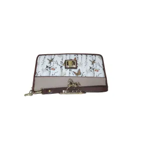 Mariposa Brown Wristlet