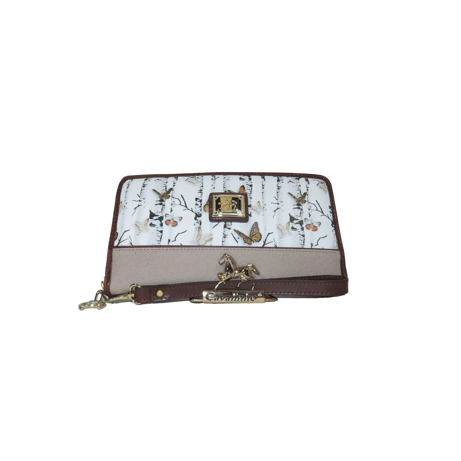 Mariposa Brown Wristlet