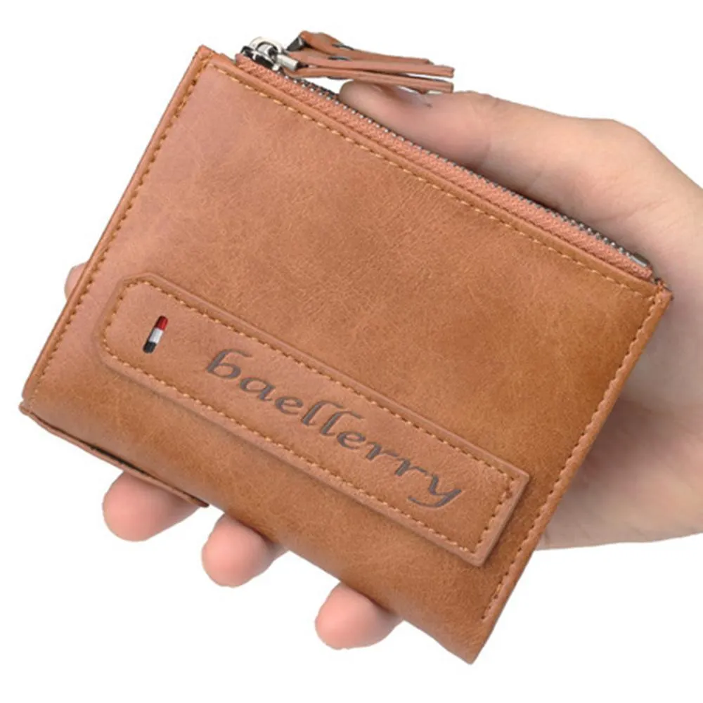 Men's Retro Multifunction Short Multi-Card Wallet
