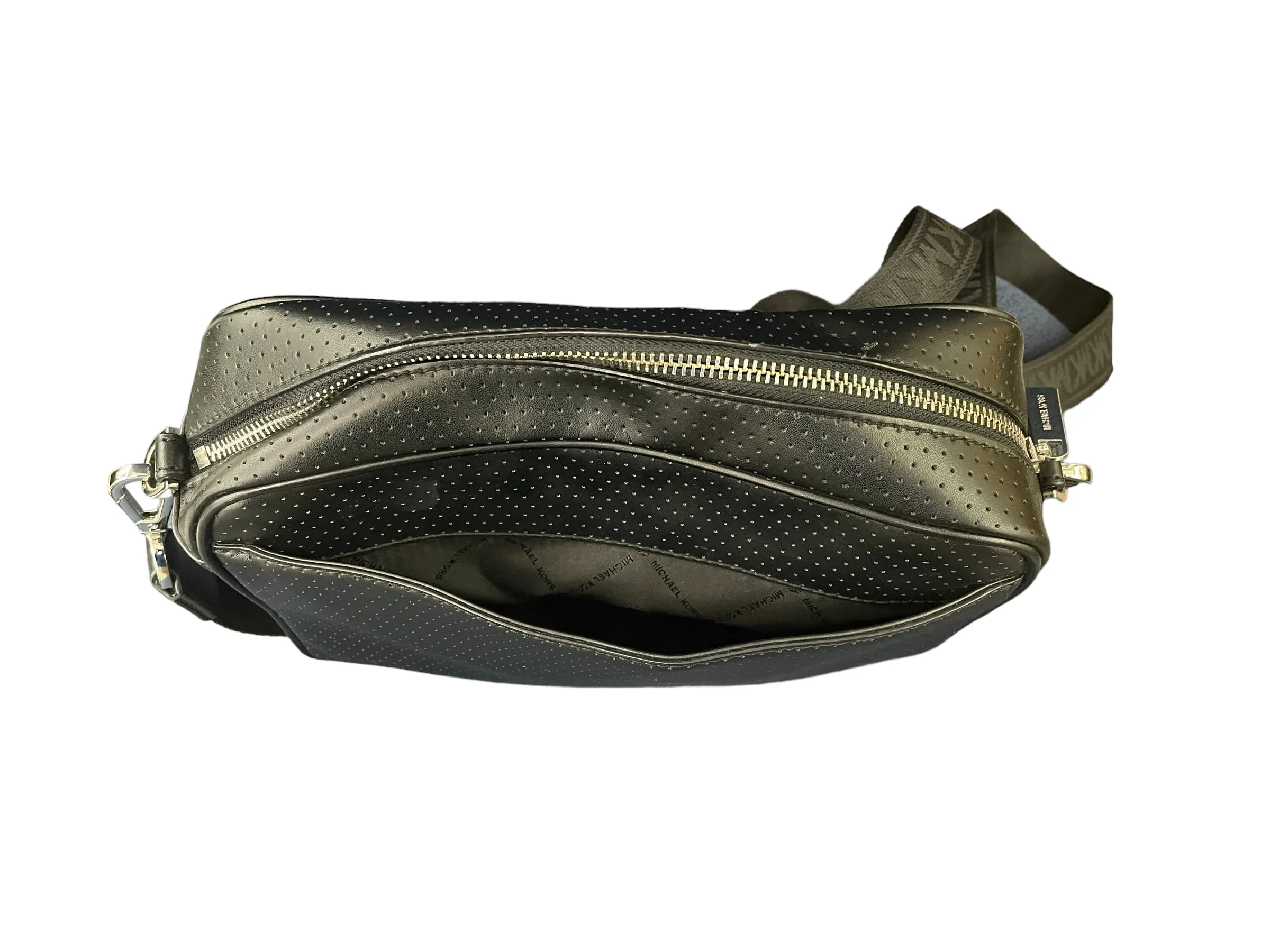 Michael Kors Perforated Black Crossbody Bag