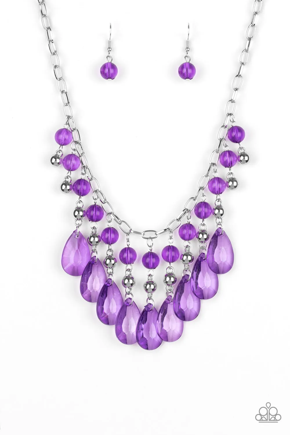 Paparazzi Beauty School Drop Out Necklace Purple