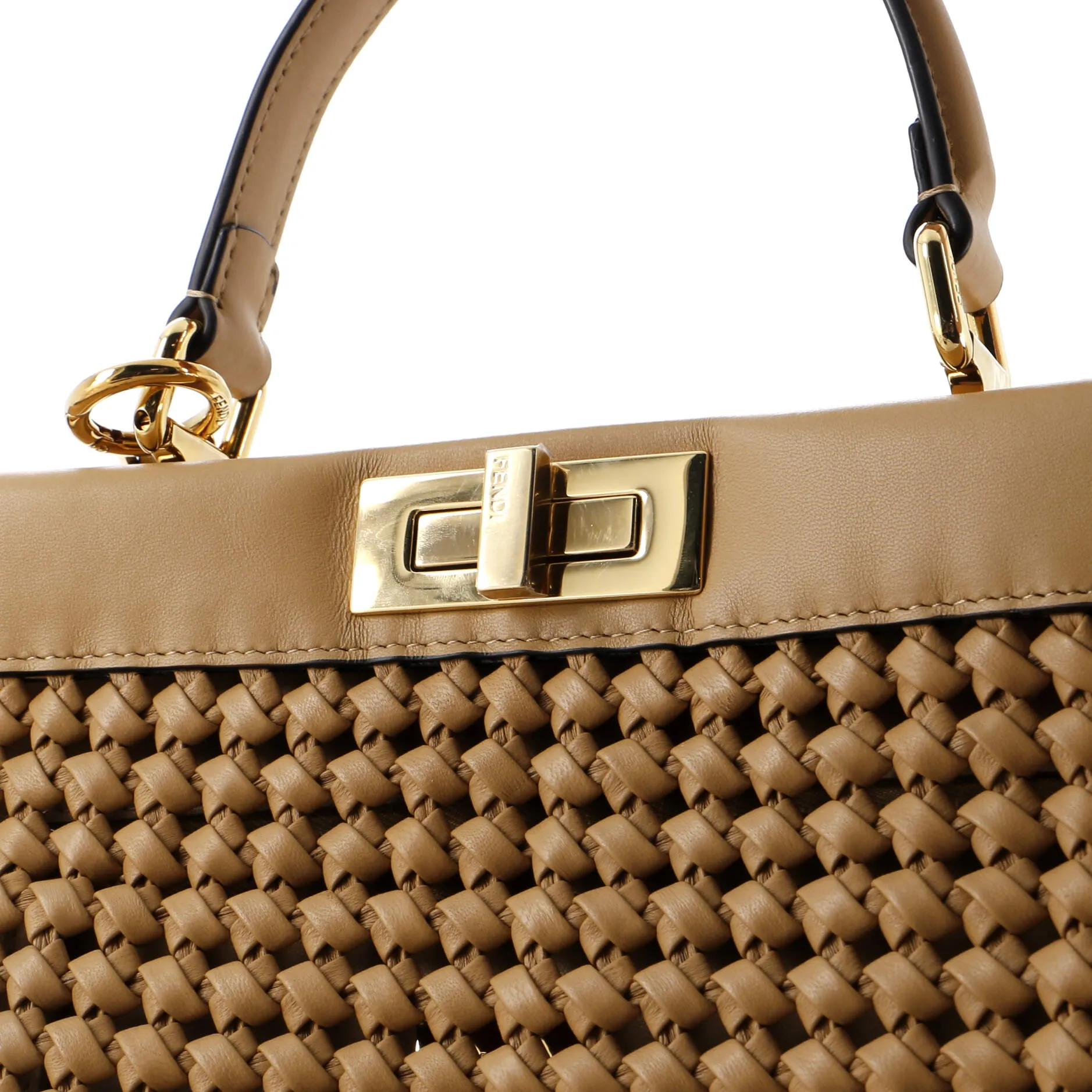 Peekaboo Bag Woven Nappa Leather Regular
