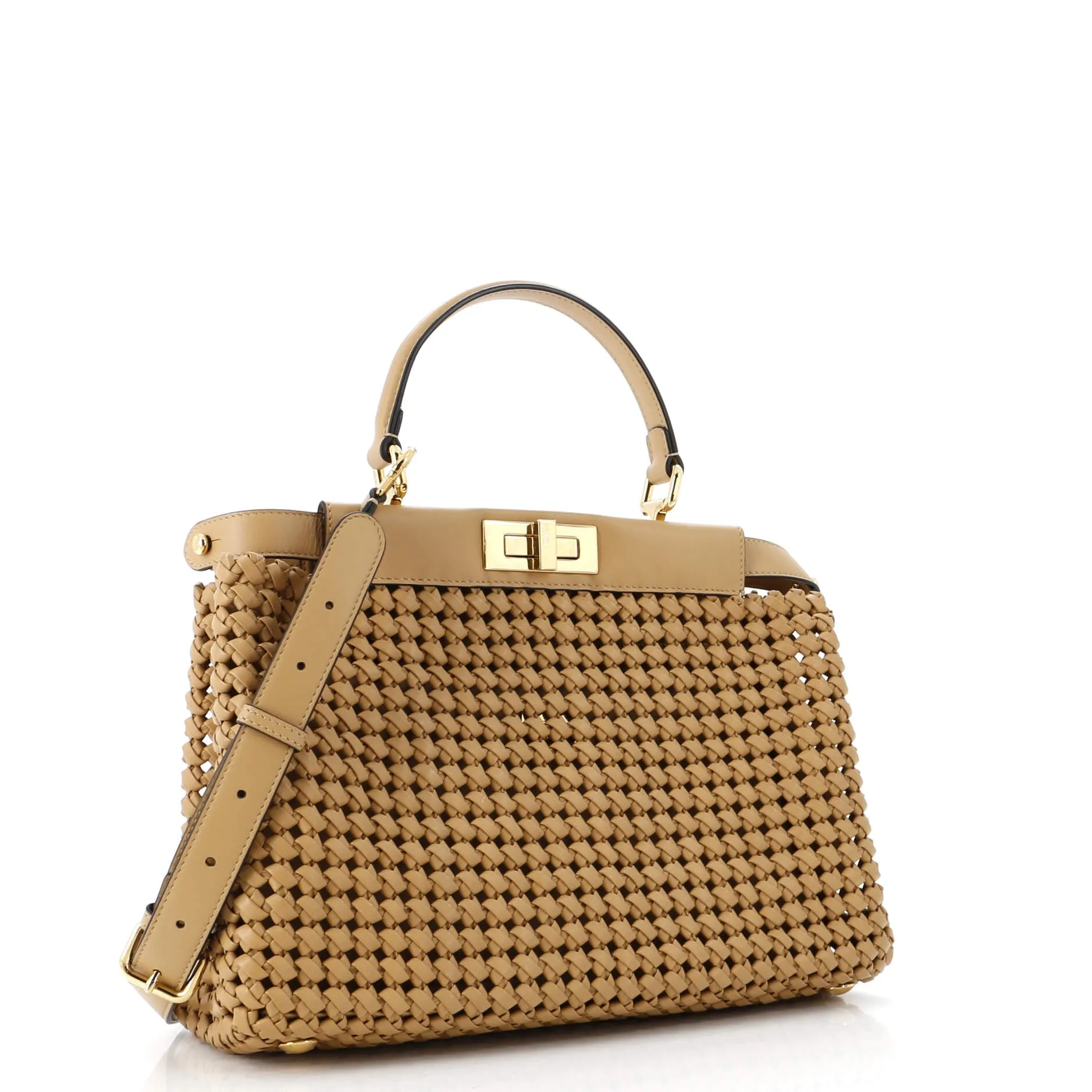 Peekaboo Bag Woven Nappa Leather Regular
