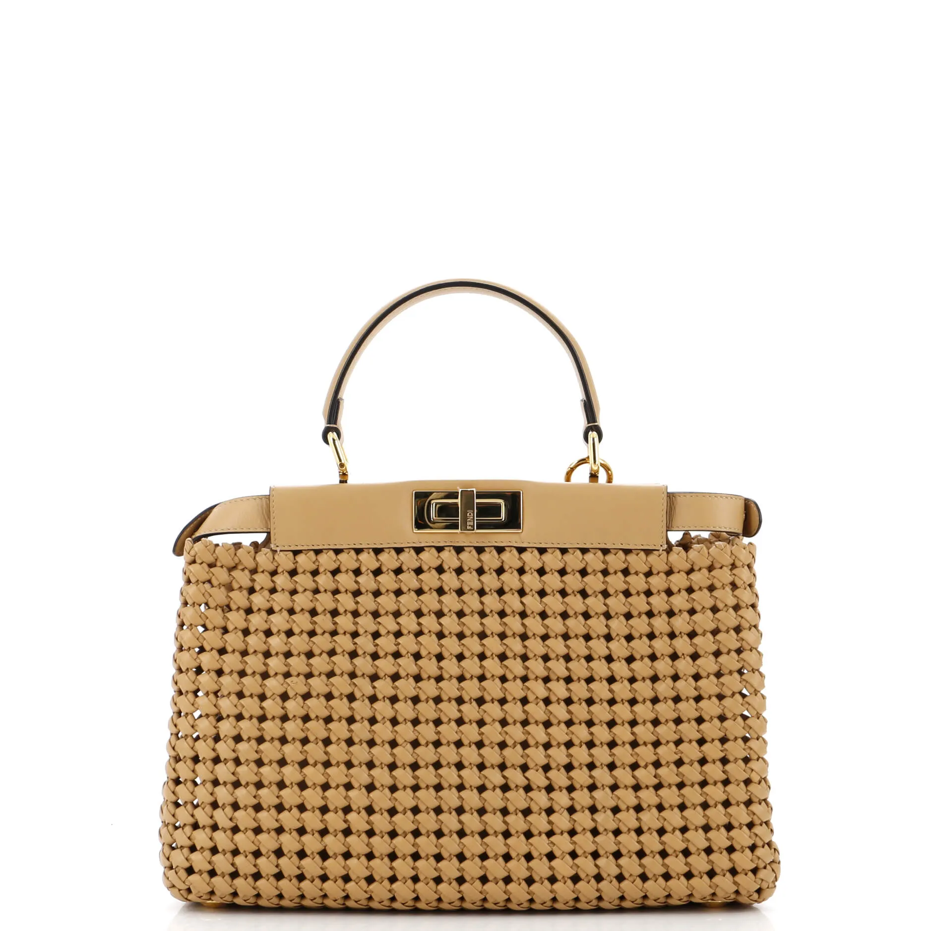 Peekaboo Bag Woven Nappa Leather Regular