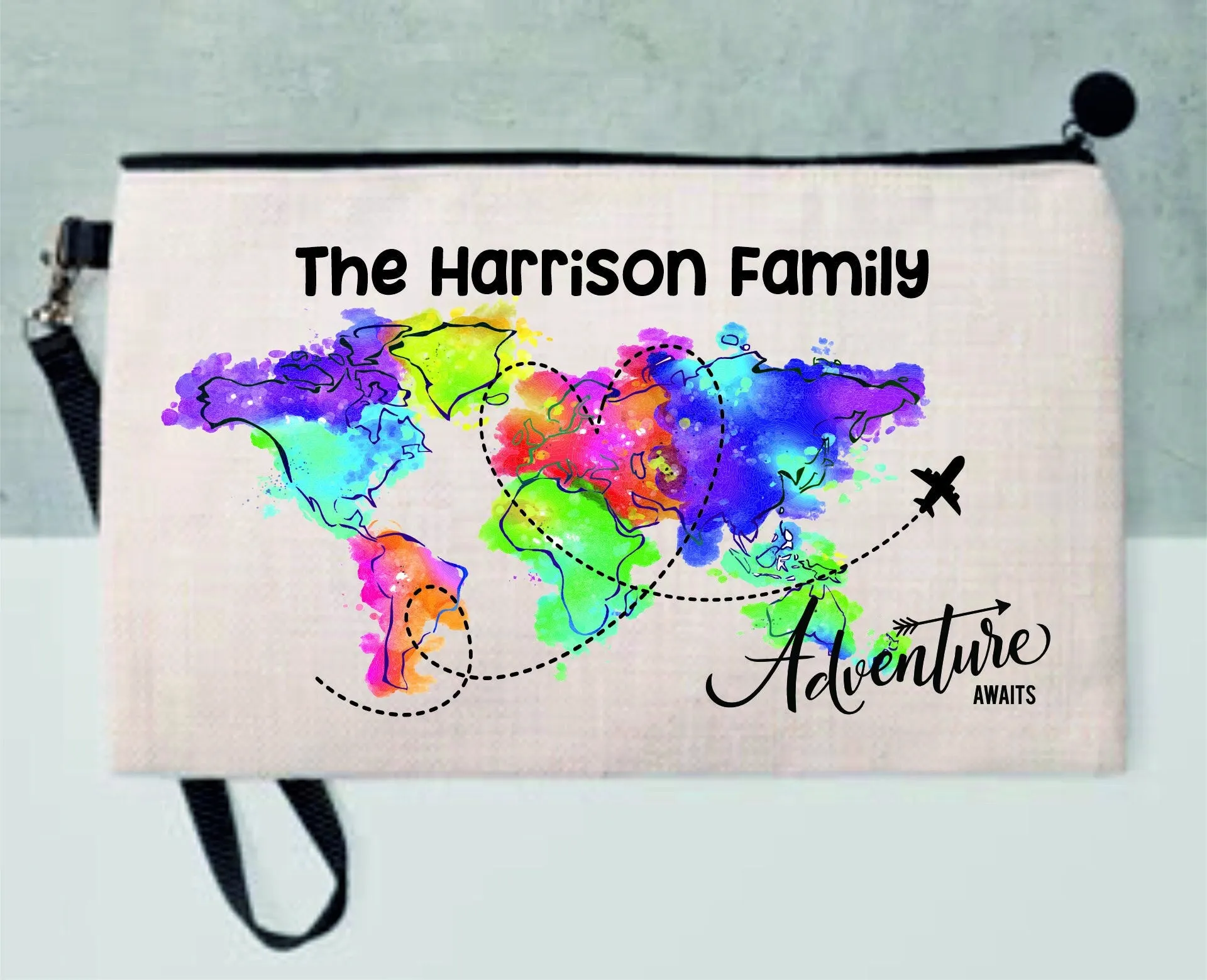 Personalised Family Passport Holder - Travel Documents Holder - Holiday Documents Pouch - Mr & Mrs Wedding Gift