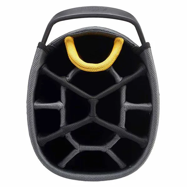 PowaKaddy Prem-Tech Cart Bag Gunmetal - Black - Yellow