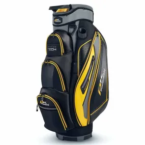 PowaKaddy Prem-Tech Cart Bag Gunmetal - Black - Yellow