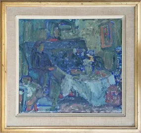 Reading figure in an interior