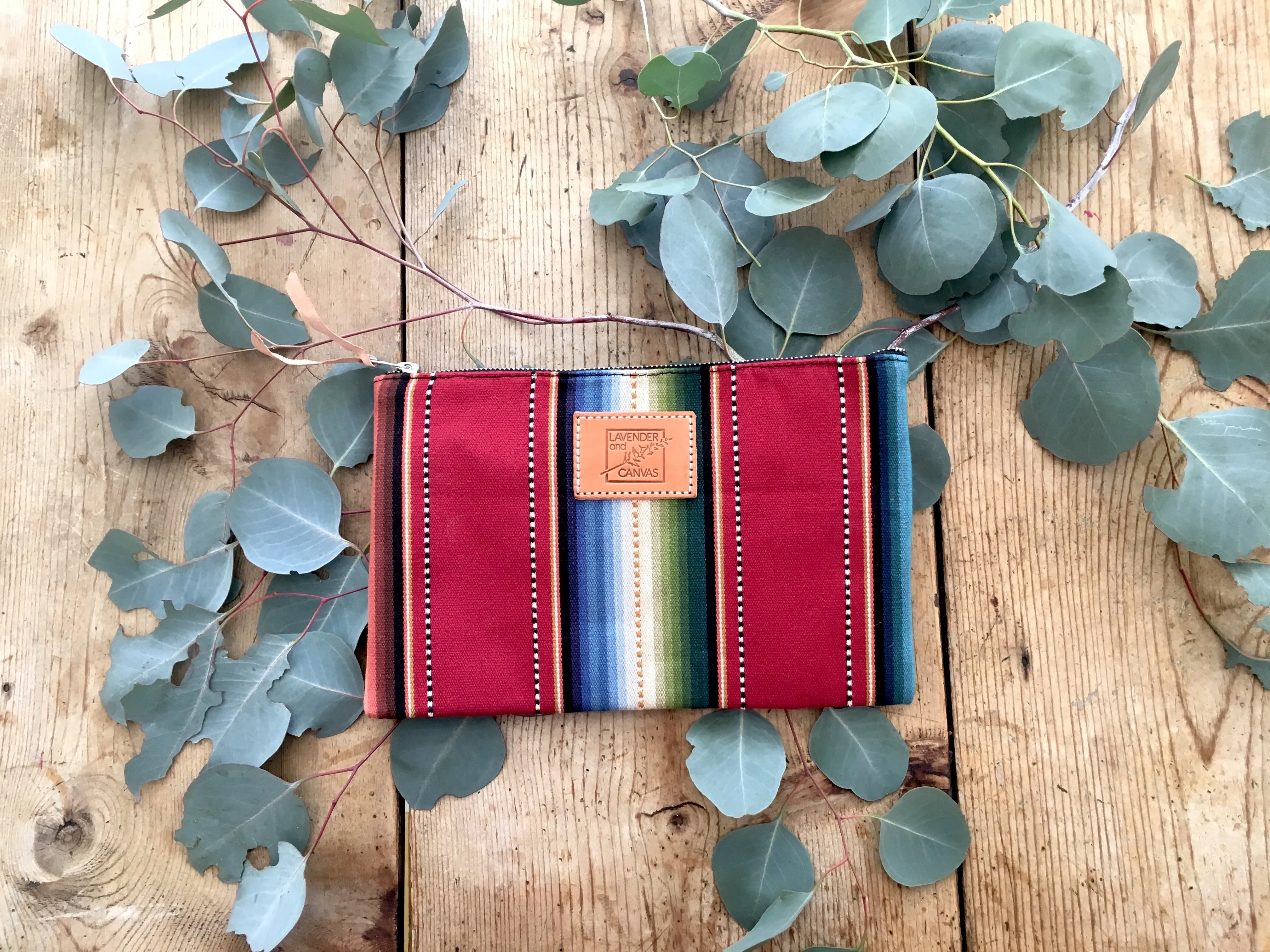 Red Sarape Pouch