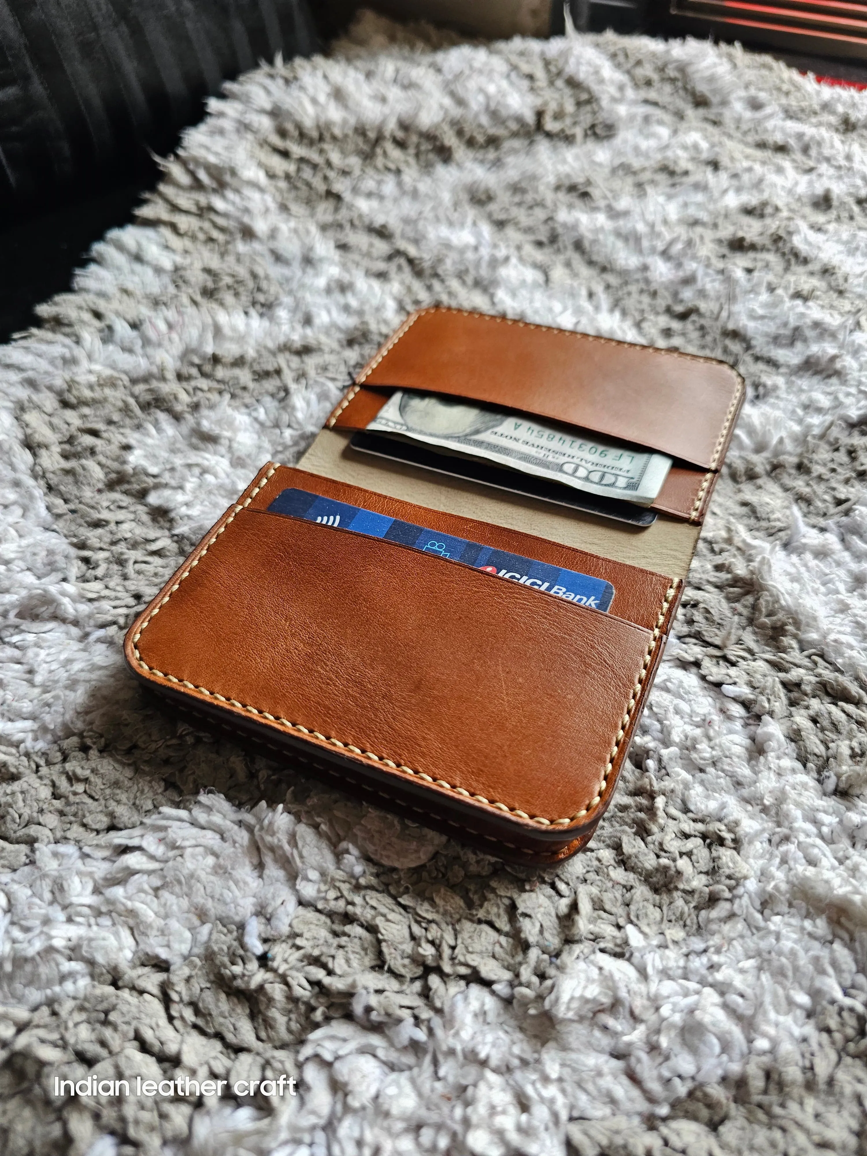 Shell cordovan wallet
