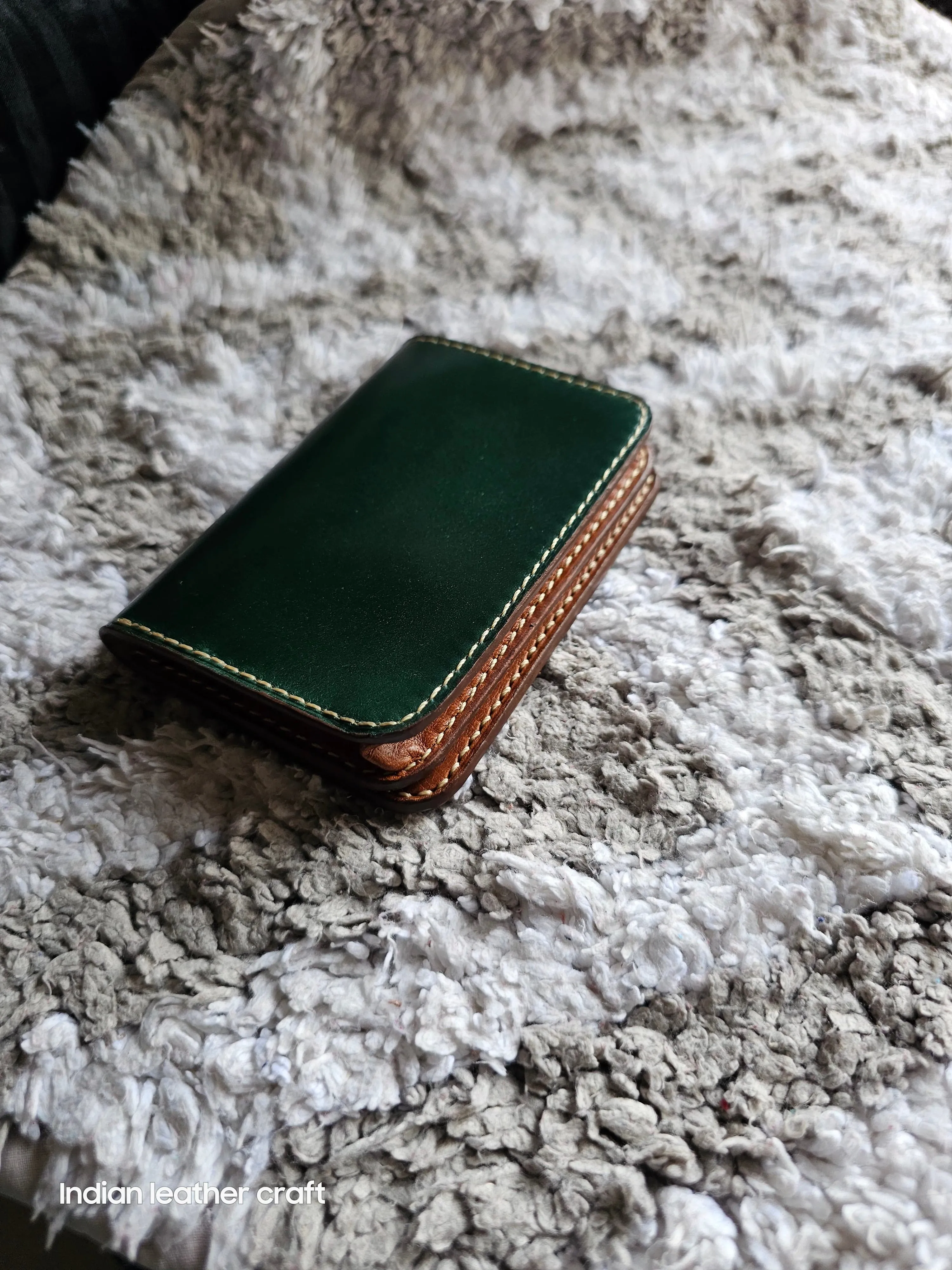 Shell cordovan wallet