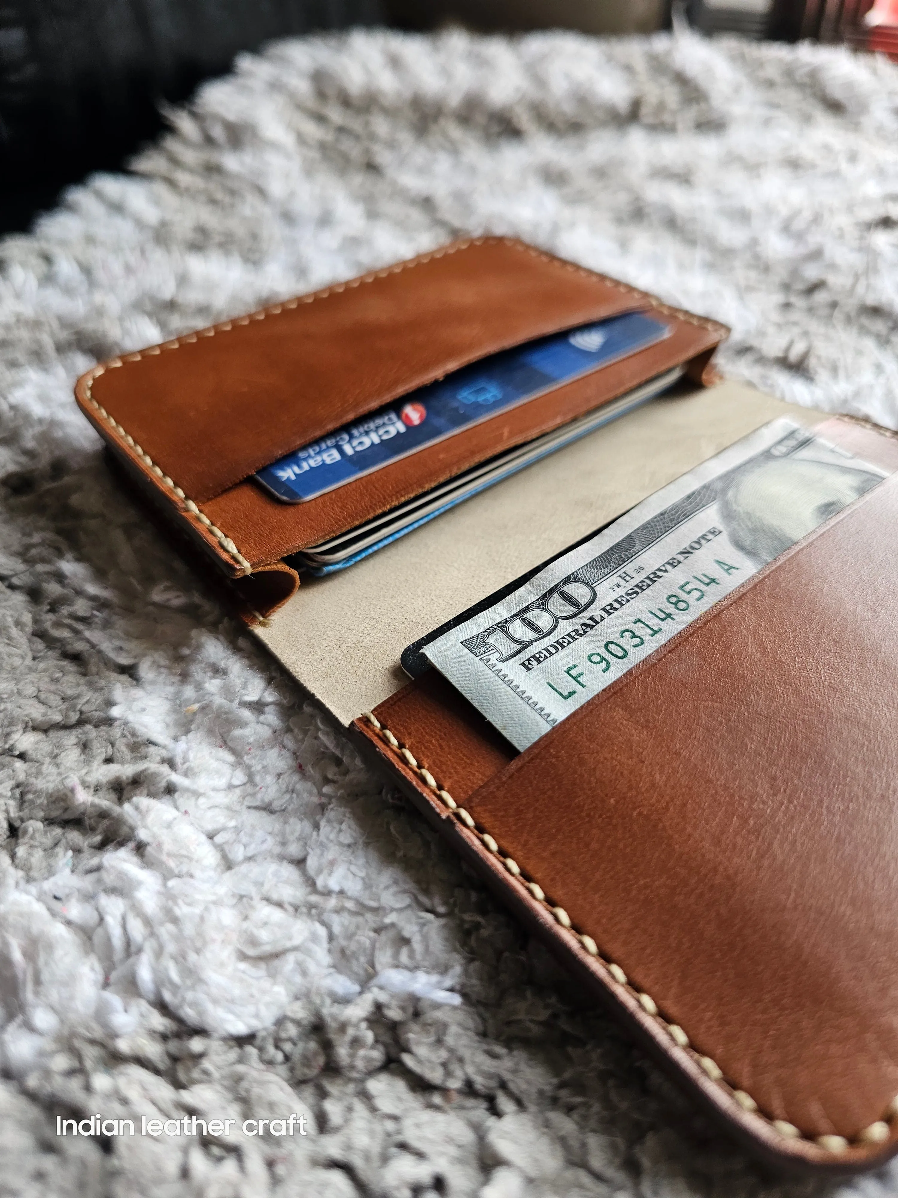 Shell cordovan wallet