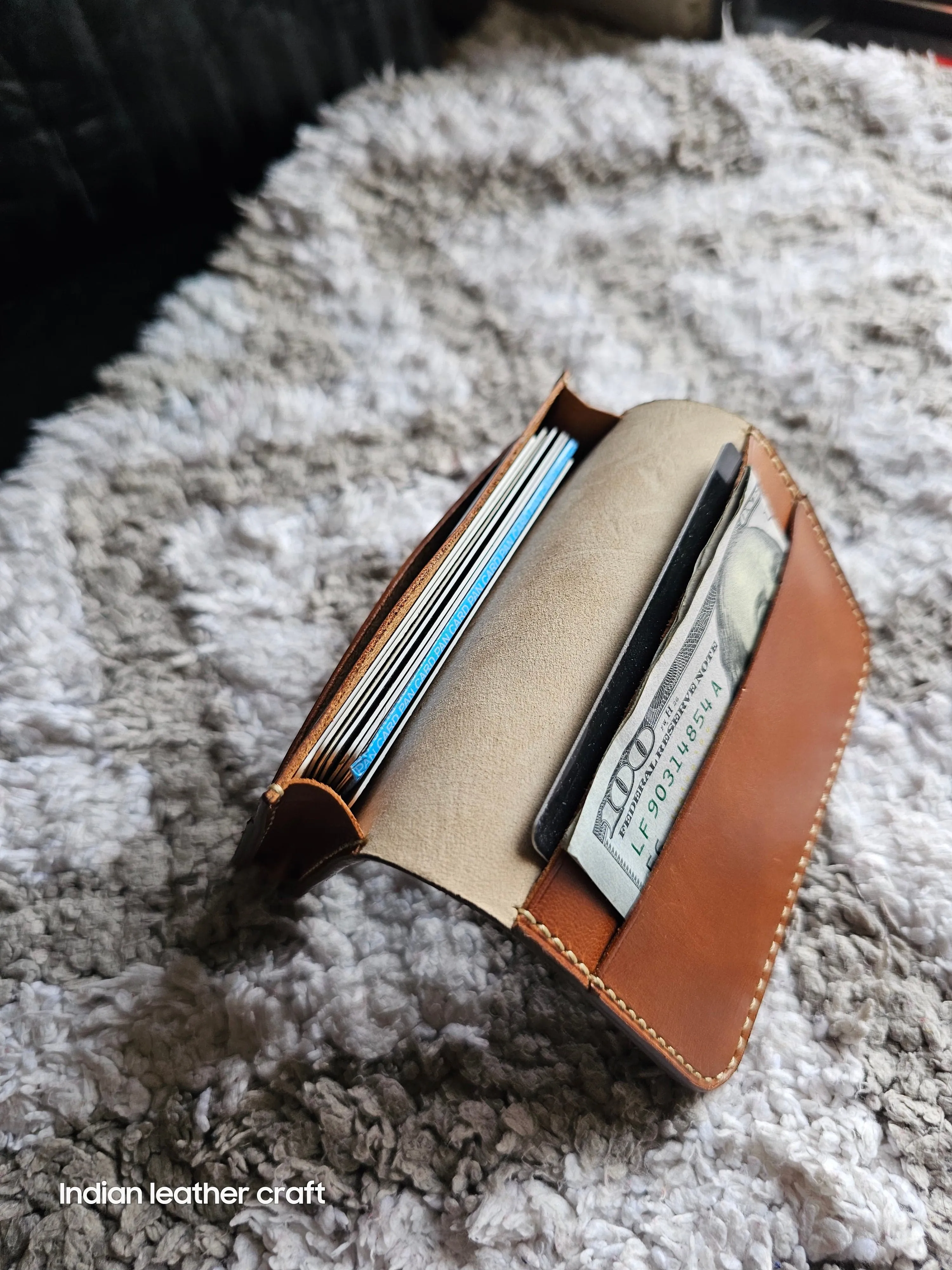 Shell cordovan wallet