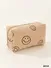 SMILEY FACE CORDUROY COSMETIC POUCH BAG