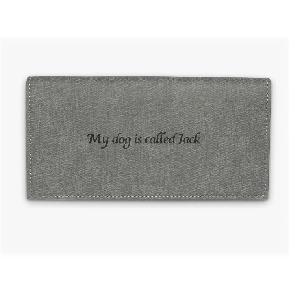 Special Gift for Custom Photo Wallet | Bifold Long Style Wallet-Light Grey-NEW