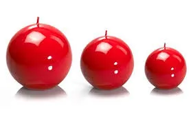 Sphere Ball Red Candles