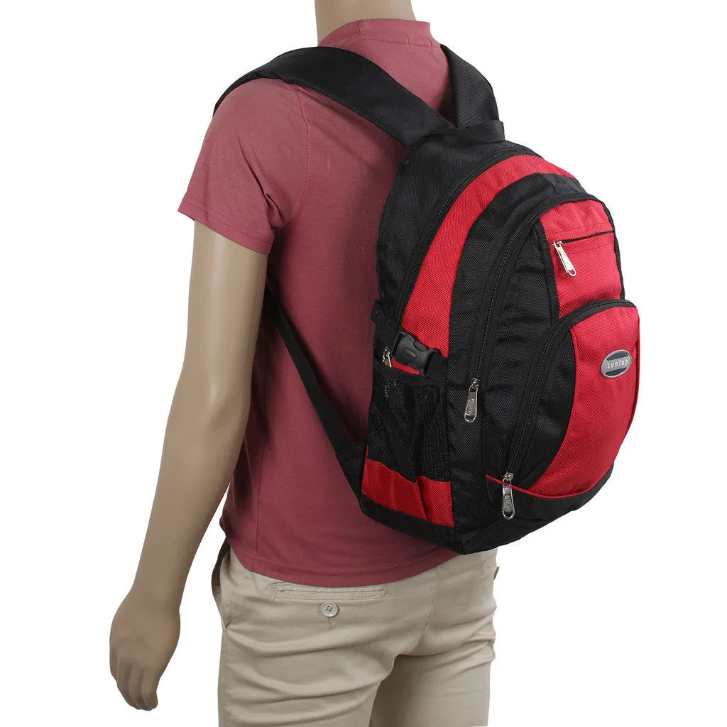 Suntop A65 23 L Backpack(Red and Black)