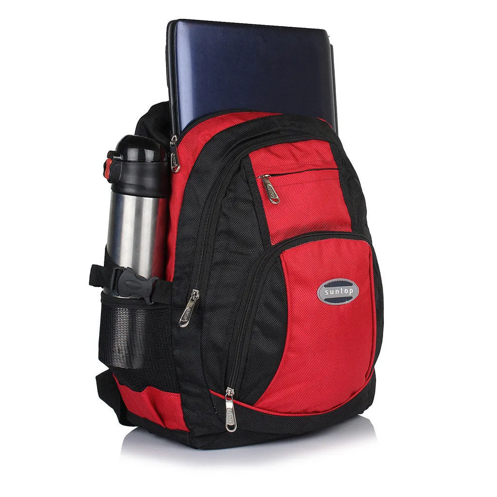Suntop A65 23 L Backpack(Red and Black)