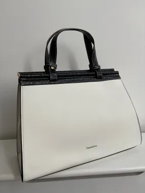 Tom & Eva Audrey Black Ivory Handbag