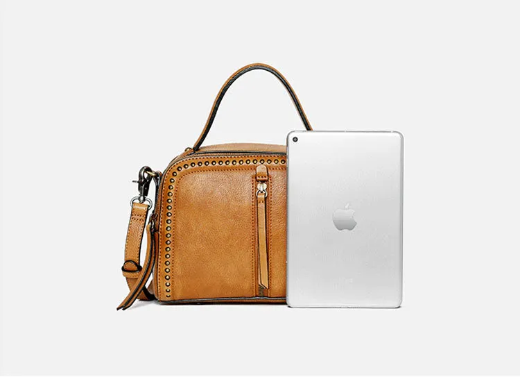 Vintage Women's Genuine Leather Handbags Cross Shoulder Bag For Women