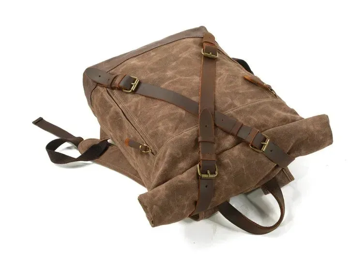 Waterproof Canvas Men's Cool Backpack CBMOS53 Hiking Outdoor Travel bag