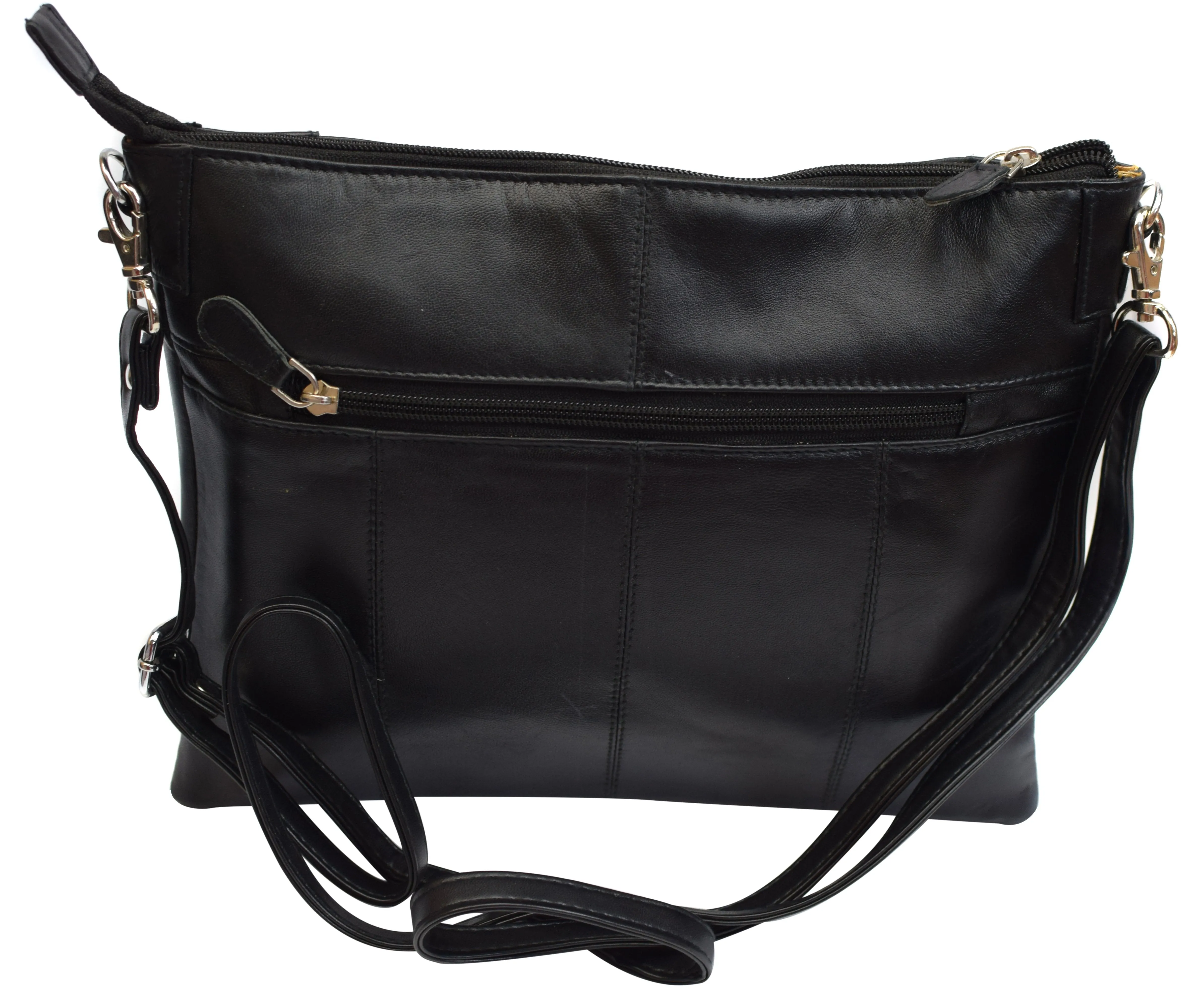 Women's Genuine Leather Stylish Evening Shoulder Purse Bag W/Adjustable Strap 3550